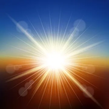 Sunset Stock Illustration