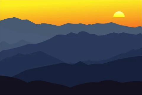 Sunset Stock-Illustration
