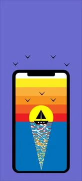 Sunset Stock Illustration