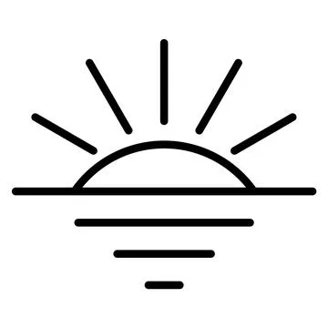 Sunset Stock Illustration