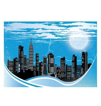 Sunset Stock Illustration