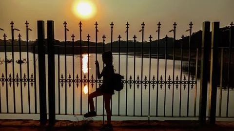 Sunset image Stock Photos