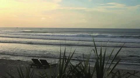 Sunset on Indian Ocean Stock Footage 10712180