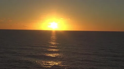 Sunset in the Indian Ocean Stock Footage 143692621