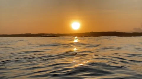 Sunset in the Indian ocean Stock Footage 296166118