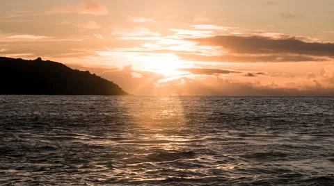 Sunset Indian Ocean // HD Stock Footage 43133086