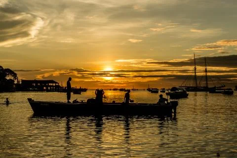 Sunset on the Indian Ocean Stock Photos