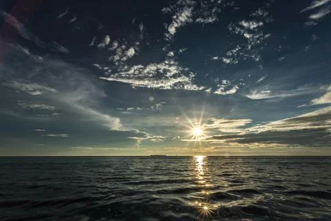 Sunset on the Indian Ocean Stock Photos