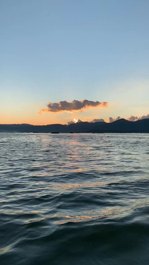 Sunset on Inle Lake Vídeo Stock 343754683