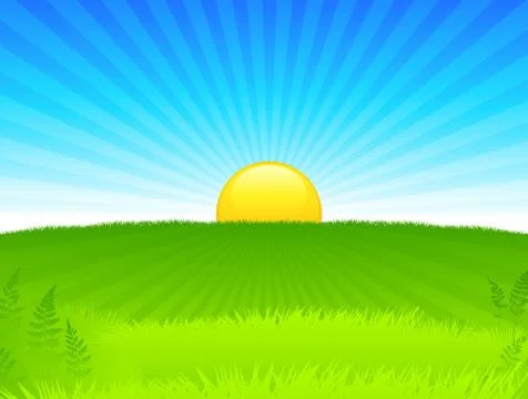 Sunset internet background Illustrazione stock