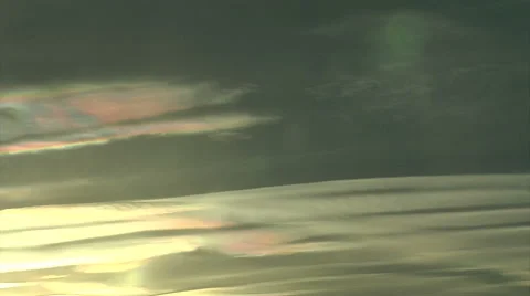 Sunset Iridescent Waves Stock Footage 54751079