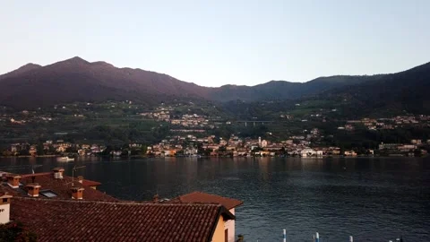 Sunset on the Iseo lake 動画素材 141465164