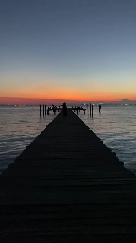 Sunset in Isla Mujere Video stock 265457227