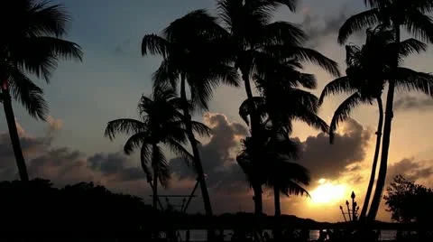 Sunset in Islamorada, Florida Keys Stock Footage 20613231