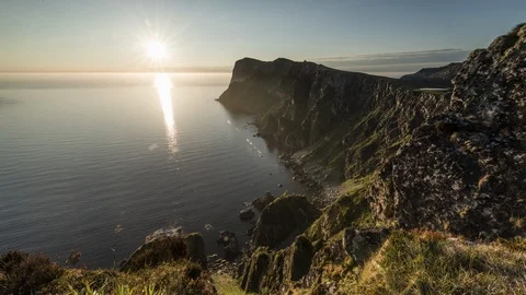 Sunset on the island coast Stock Footage 122969062