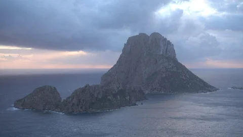Sunset on the island of Es vedra Stock Footage 101745238