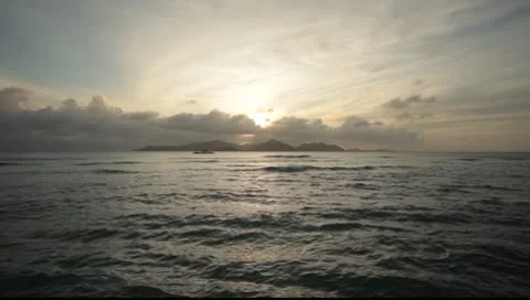 Sunset on  island Stock-Footage 8907260