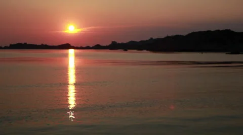 Sunset on the island Stock Footage 30451032