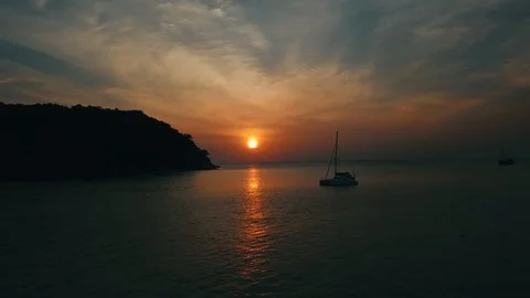 Sunset on the Island Stock-Footage 98273250