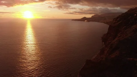Sunset on the island Stock Footage 120738892