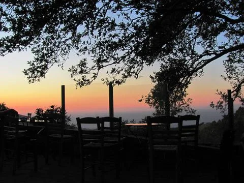 Sunset on Island Stock Photos