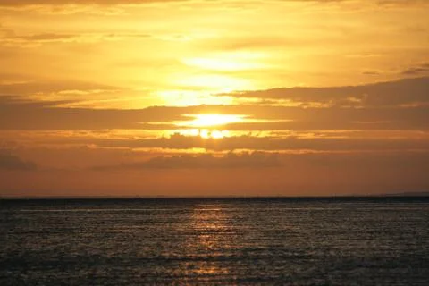 Sunset on Island Stock Photos
