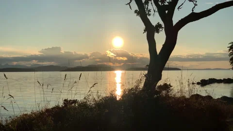 Sunset island view Stock Footage 146993539