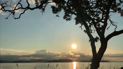 Sunset island view Stock Footage 146993617