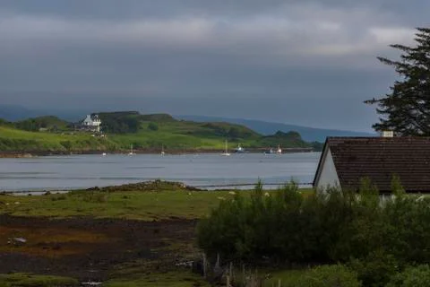 Sunset in Isle of Skye Stock Photos