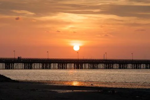 Sunset on the Isle of Wight Stock Photos