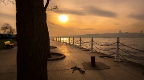 Sunset in Istanbul 스톡 동영상 38298786