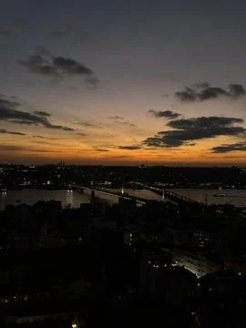 Sunset in Istanbul Foto stock