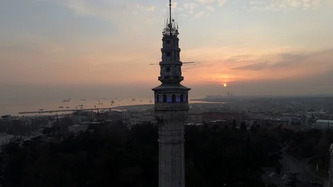 Sunset in Istanbul, Turkey Stock Footage