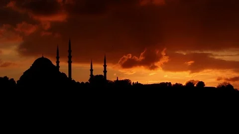 Sunset istanbul1 Stock Footage 94175544