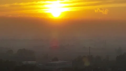 Sunset in Italy by drone Video stock 231157004