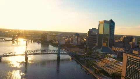 Sunset Jacksonville 库存影片 127860358