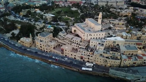 Sunset in Jaffa. Israel. 10 Stock Footage 104236820
