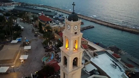 Sunset in Jaffa. Israel. 13 Stock Footage 104236896