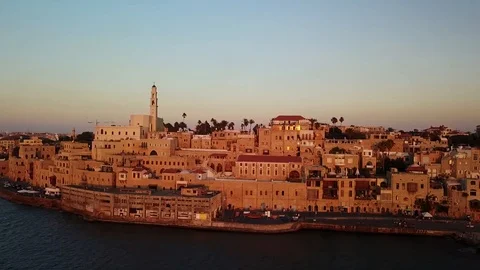 Sunset in Jaffa. Israel. 7 Stock Footage 104236801