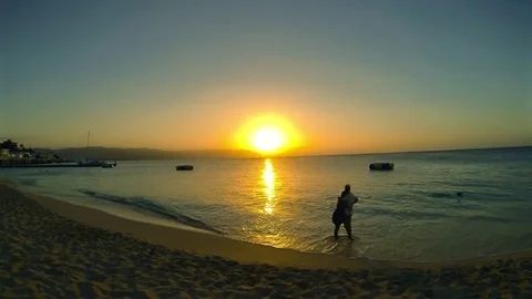 Sunset in Jamaica Video stock 71625040