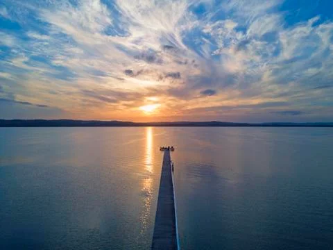 Sunset Jetty Stock Photos