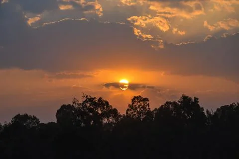 Sunset in Jimma region. Foto stock