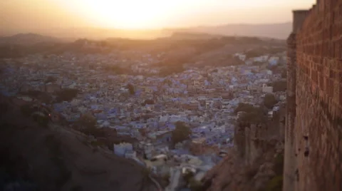 Sunset jodhpur Stock Footage 55019070