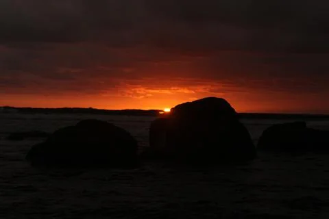 Sunset in jogja 스톡 사진