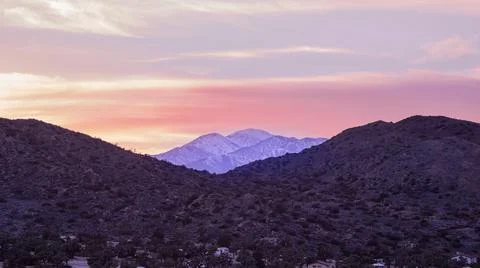Sunset in Joshua Tree Foto stock