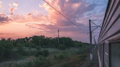 Sunset Journey Stock Photos