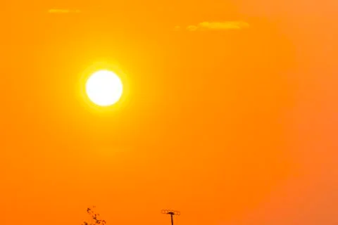 Sunset in July 스톡 사진