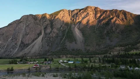 Sunset on K Mountain Stock Footage 336040790
