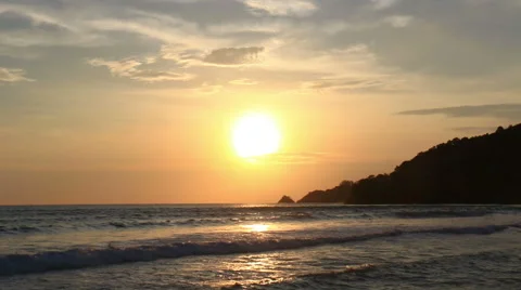 Sunset at Kalim beach,Phuket. Stock-Footage 64091914