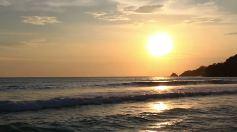 Sunset at Kalim beach,Phuket. Stock-Footage 64092427